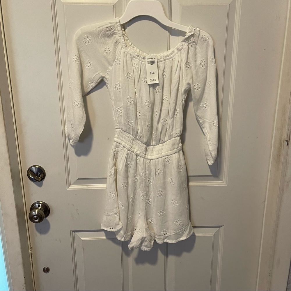 Hollister White romper